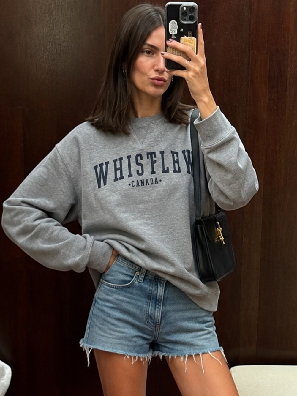 Whistler Canada Cozy Collegiate Crewneck / Size xs